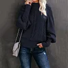 Women Long Sleeve Knitted Loose Fitting Sweater
