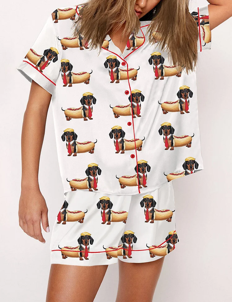 Women's DT Dachshund Dog Pajama Set