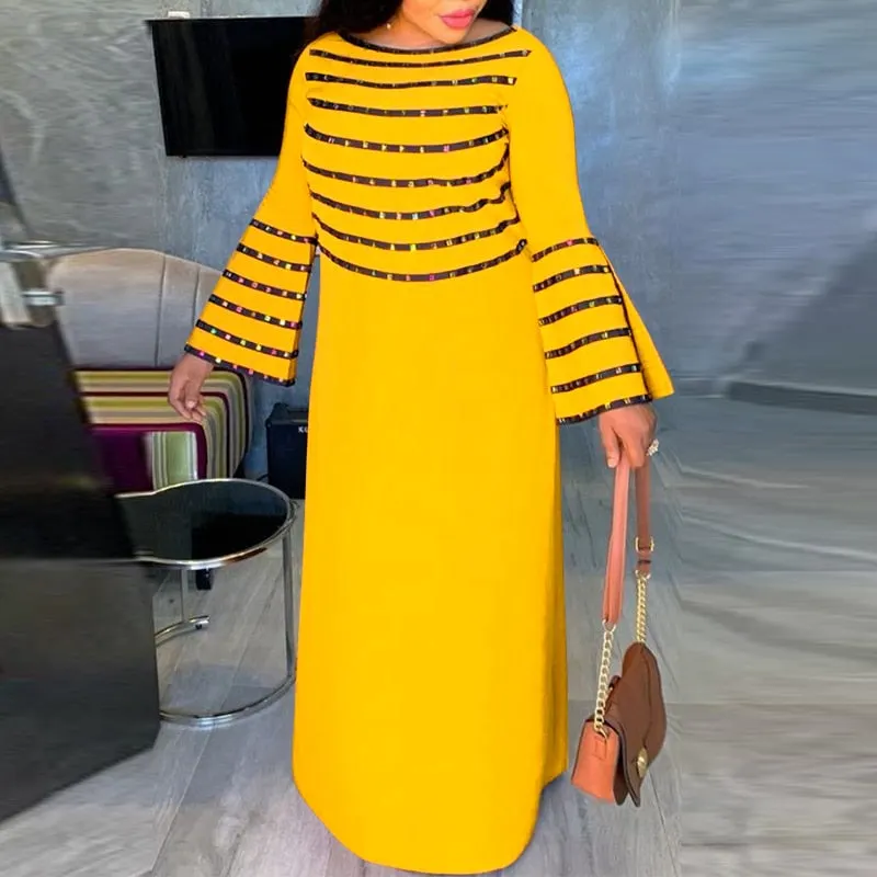 Women Bohemian Dress VONDA 2022 Summer Casual Half Sleeve Vintage Printed Maxi Dress Loose Vintage Beach Holiday Party Sundress