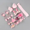 18PCS Cute Bowknot Barrettes Hair Bands Set for Kids