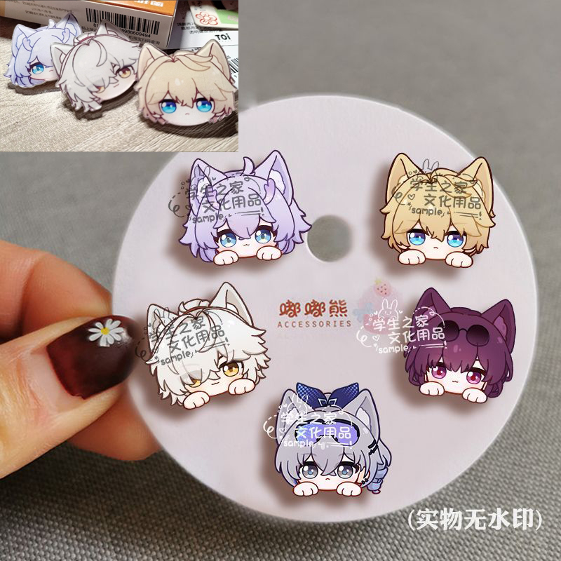 Honkai:Star Rail Kafka Silver Wolf Rabbit Ears Badge