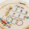 Cross Stitch Floss Bobbin Organizer Kit - 100 Bobbins, Jump Rings, Mini Bobbin Winder & Blank Labels tapestrymarket