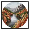 Autumn Lake-11CT Stamped Cross Stitch 37*37cm/14.57*14.57in tapestrymarket