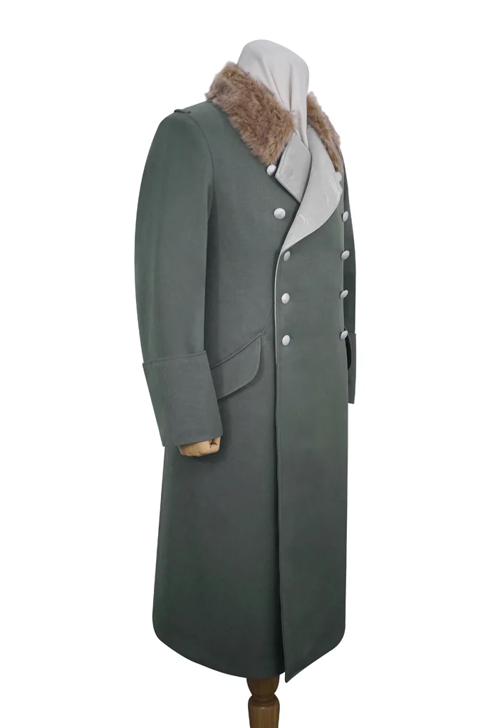   Elite German M1937 Allgemeine General Fur Collar Gabardine Greatcoat  German-Uniform