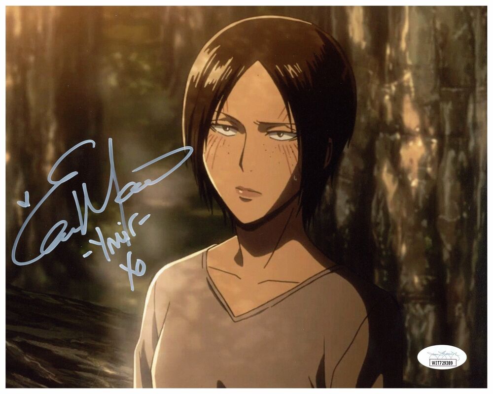 Elizabeth Maxwell Autographed 8x10 Photo Poster painting Attack on Titan Ymir Signed