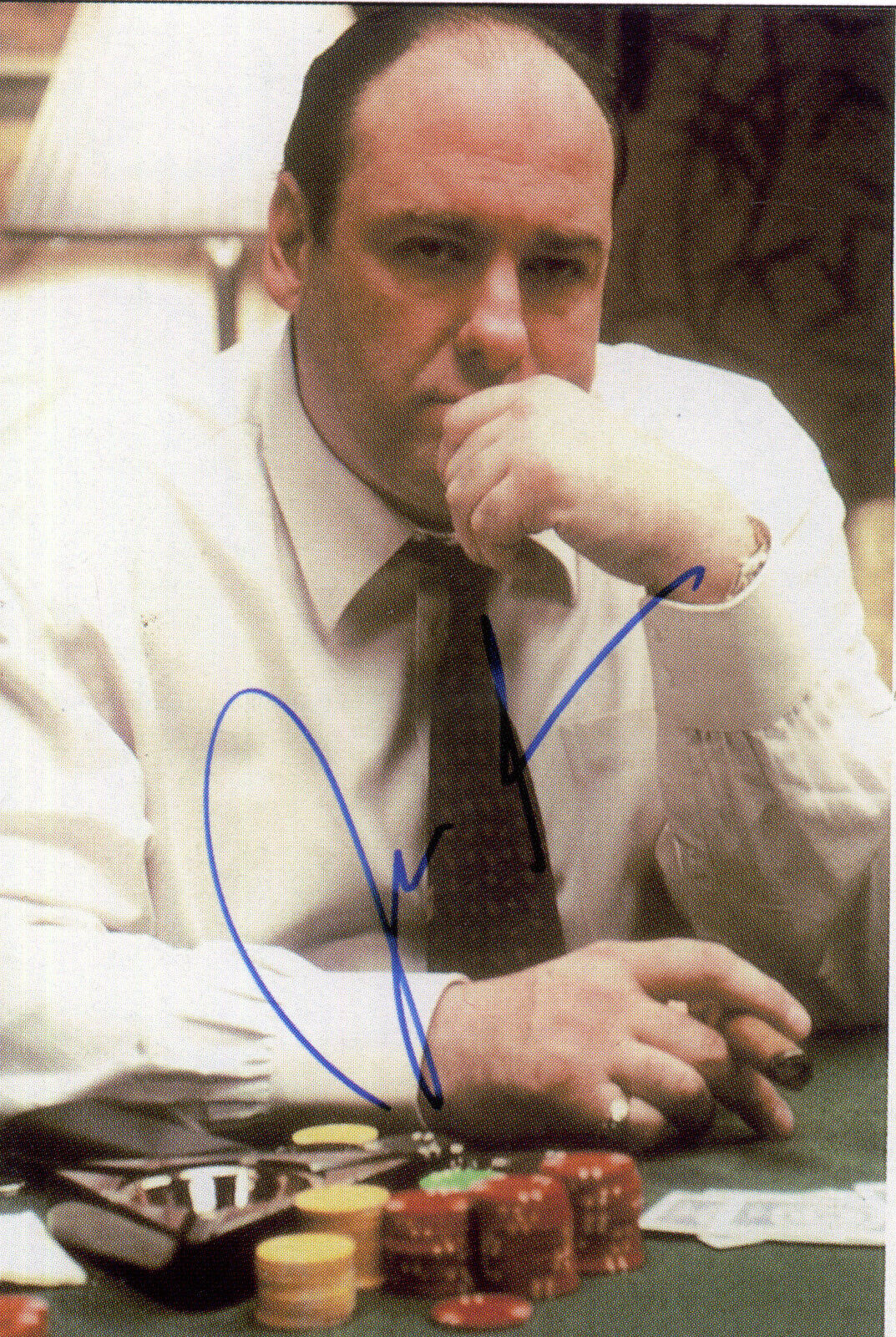 JAMES GANDOLFINI Signed Photo Poster paintinggraph - TV & Film Actor 'The Sopranos' - preprint