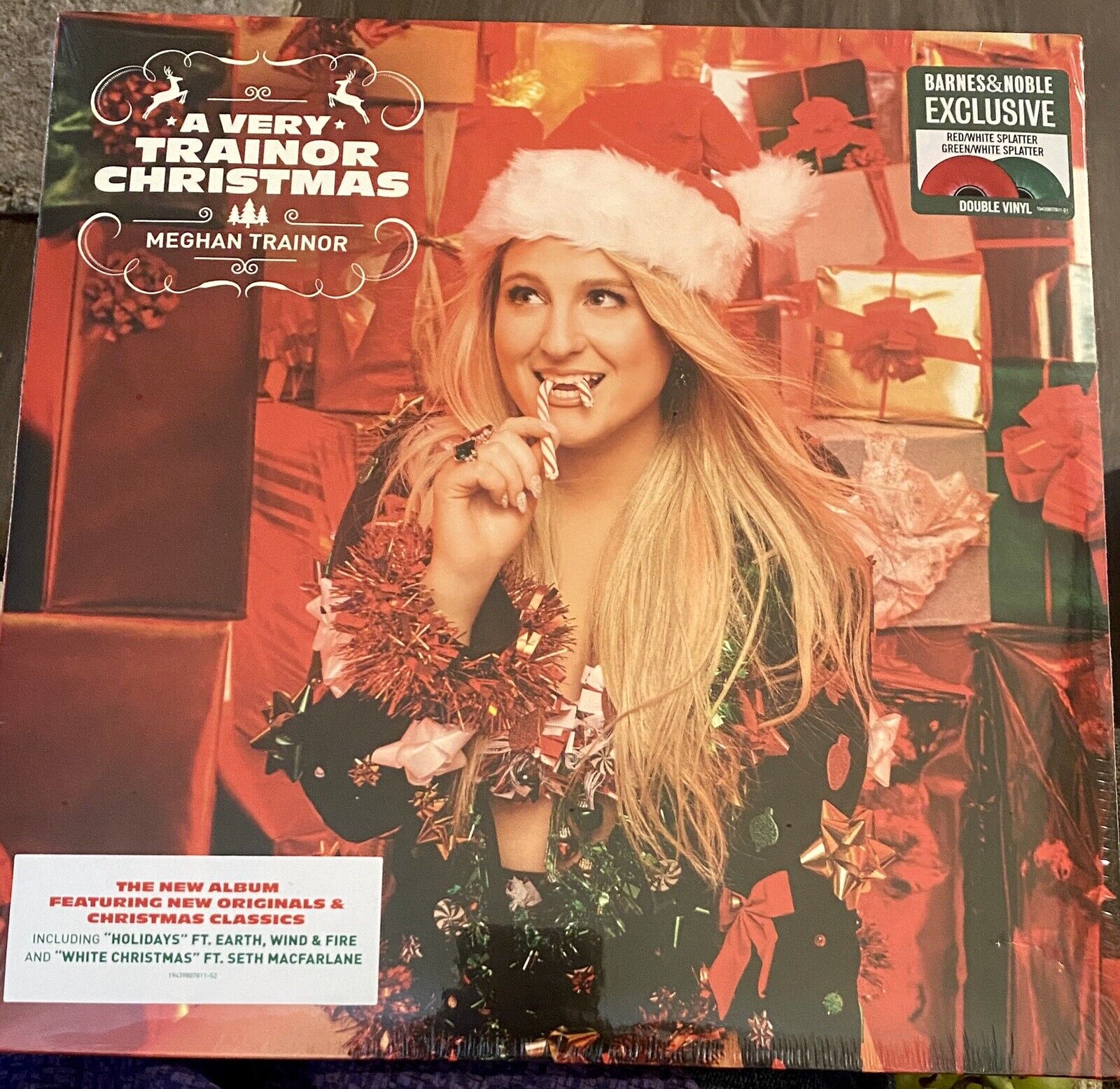 MEGHAN TRAINOR A Very Trainor Christmas SIGNED Double Colored VINYL LP LE