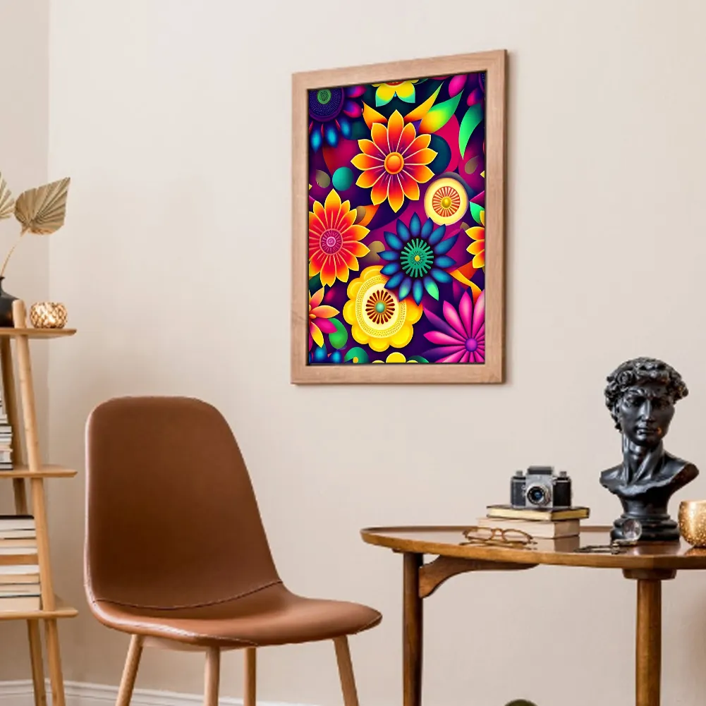 Full Round Diamond Painting 40*50cm - Flower