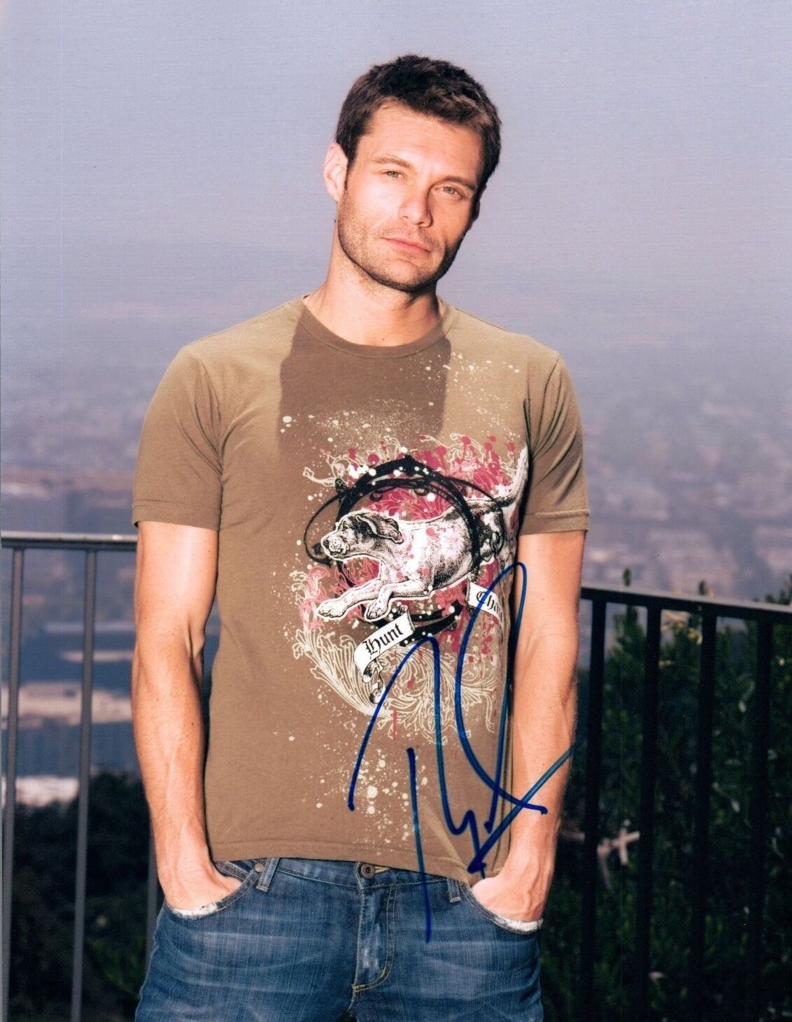 Ryan Seacrest Signed Autographed 8x10 Photo Poster painting American Idol Live with Kelly COA VD