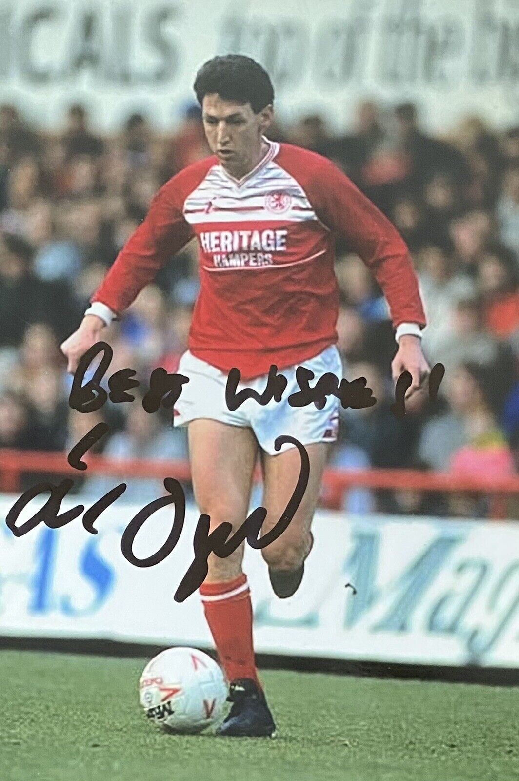 Peter Davenport Genuine Hand Signed Middlesbrough 6X4 Photo Poster painting