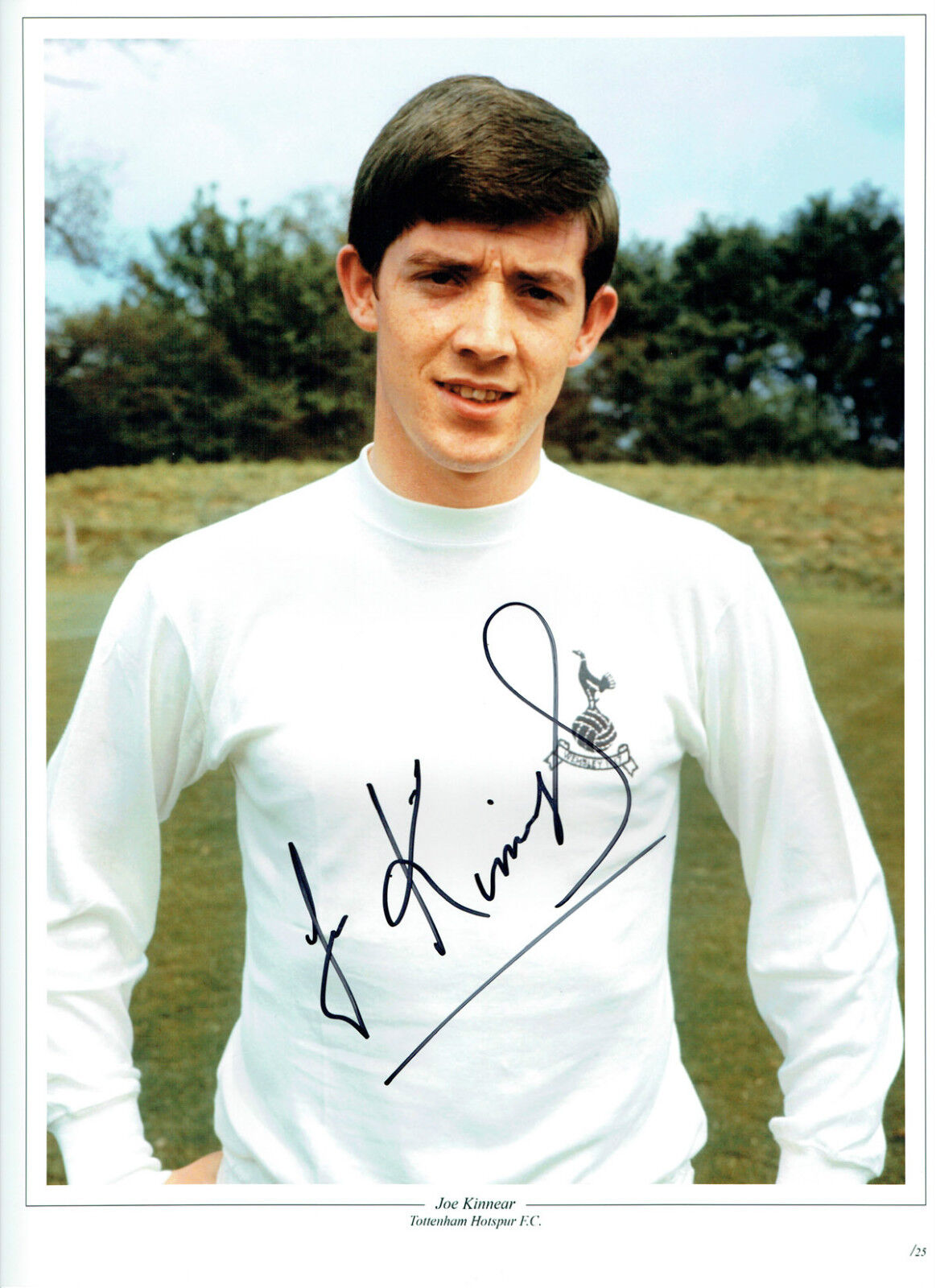 Joe KINNEAR Signed Autograph 16x12 Tottenham Spurs Portrait Photo Poster painting AFTAL COA