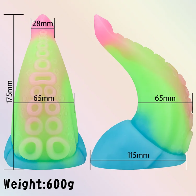 Octopus Fantasy Luminous Silicone Dildo With Suction Cup