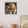 Diamond Painting-DIY Full Round Drill Lion Family