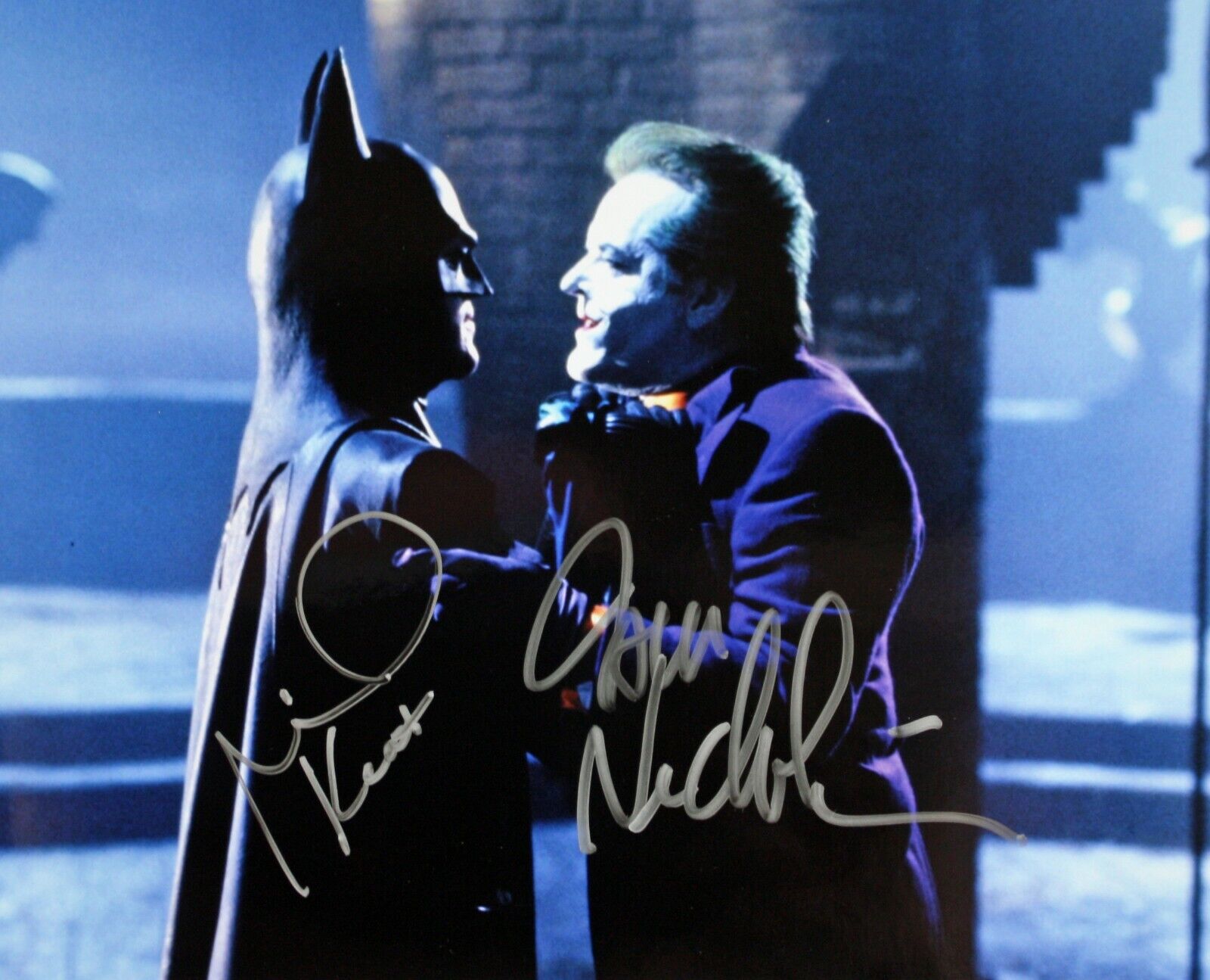 Michael Keaton & Jack Nicholson Batman 8 x 10 Autographed Photo Poster painting (Reprint 205)