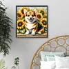 Diamond Painting-DIY Full Round Drill Garden Dog(40*40 CM)