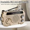 Radio Hand-cranked Power Generation, Solar Charging, Three-band Multi-function Bluetooth Card, MP3 Playback