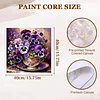 (US Only)Paint By Numbers Kit On Canvas DIY Oil Art Phalaenopsis Picture Decor40x40cm