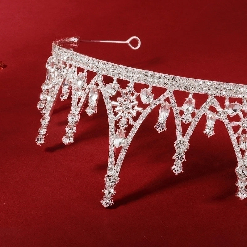 Bridal Crown Earrings Suit Temperament Ladies Dress Accessories Shape Birthday Cake Crown