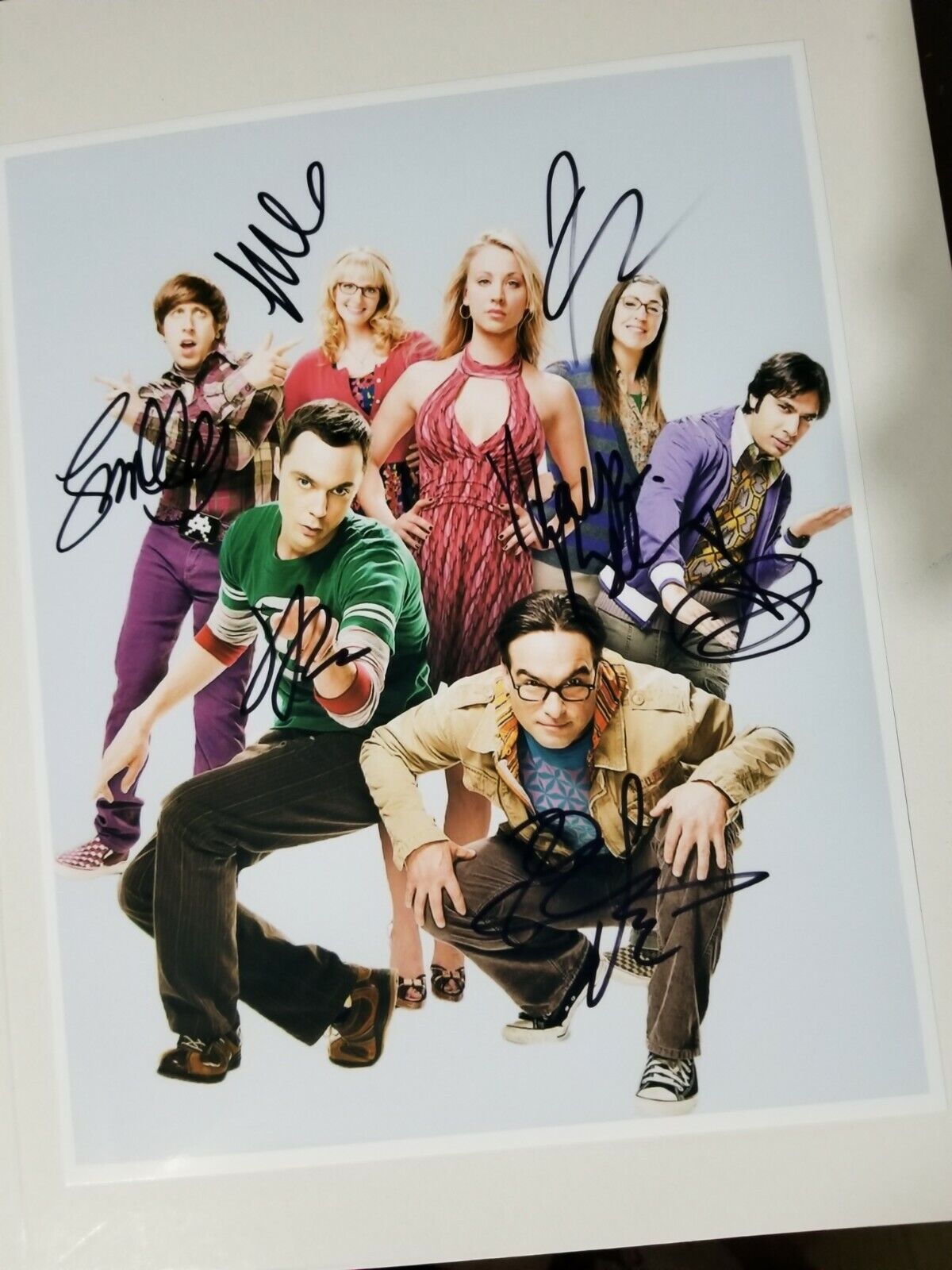 The Big Bang Theory Cast Signed 8x10 Photo Poster painting RP -  Shipping!!