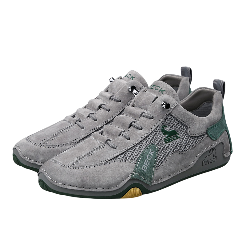 DANRRIO BECK Leather Perforated Mesh Casual Shoes DANRRIO.COM DANRRIO