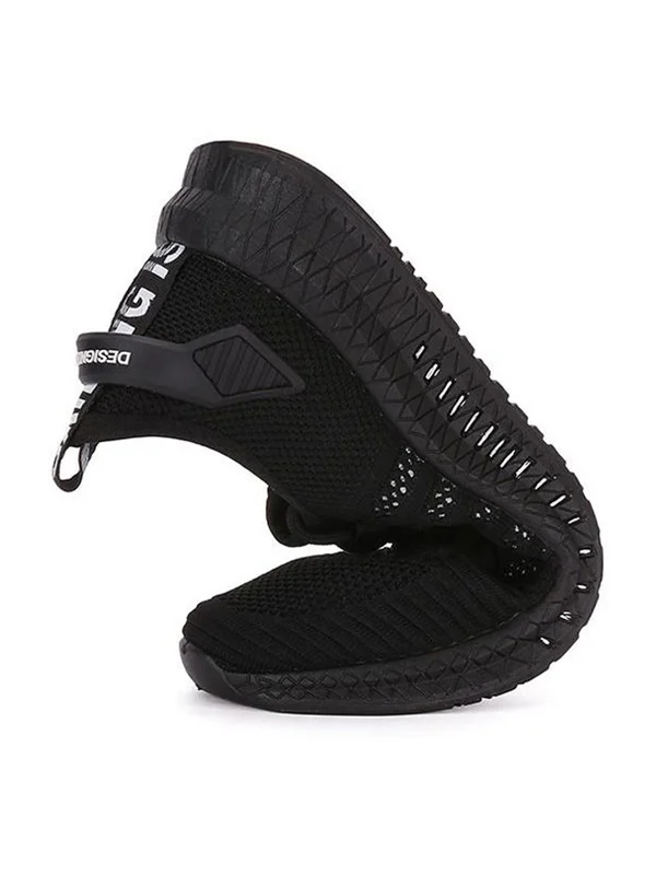 Men Lace-Up Mesh Athletic Shoes