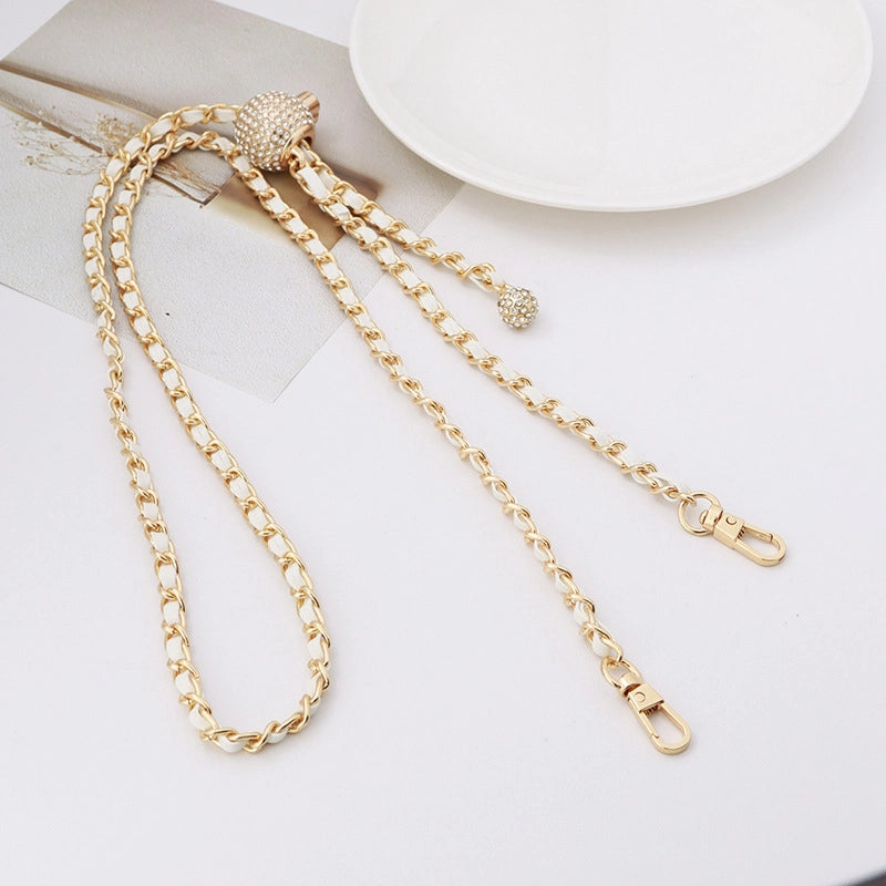 5 Pieces Alloy Solid Color Bag Chain Bag Straps