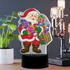 DIY Diamond Painting 7 Color Night Light Lamp Home Decoration Ornament Gift Kit(Santa Claus)