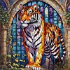 (Multi-Style) Tiger- 11CT Stamped Cross Stitch 40*40cm/40*55cm