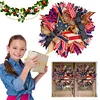 4th of July Wreath Patriotic American Wreath for Independence Day & Memorial Day