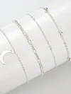 Bohemian Moon Beads Four-pieces Footchain Accessories