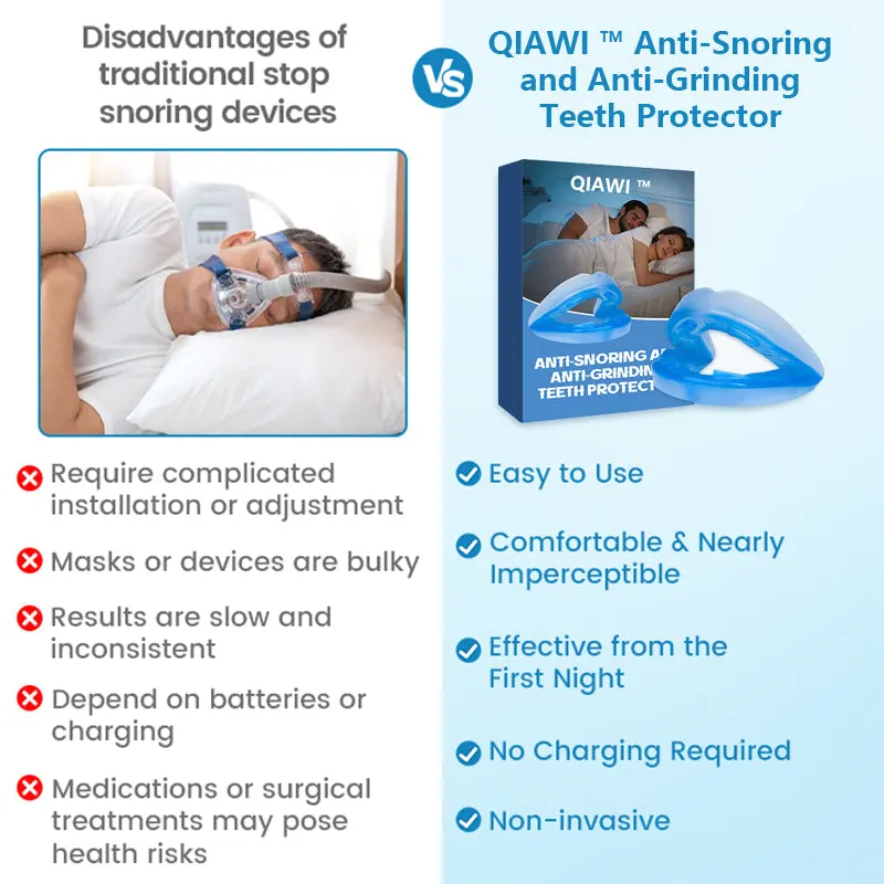 🌙 SILENT NIGHTS, STRONG TEETH! 🦷 QIAWI&trade; Anti-Snoring Guard 🔵✨
