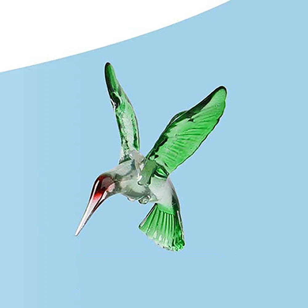 Colorful LED Solar Light Outdoor Wind Chime Hummingbird Pendant Lamps (A)