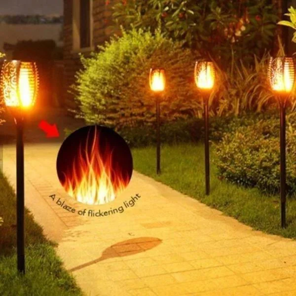 Flickering Torch Garden Landscape Lawn Light