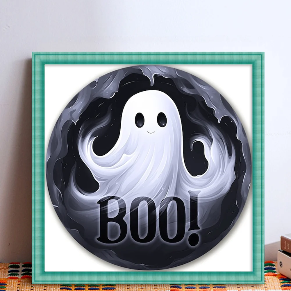 11CT Full Stamped Cross Stitch - Ghost(Canvas|40*40CM)