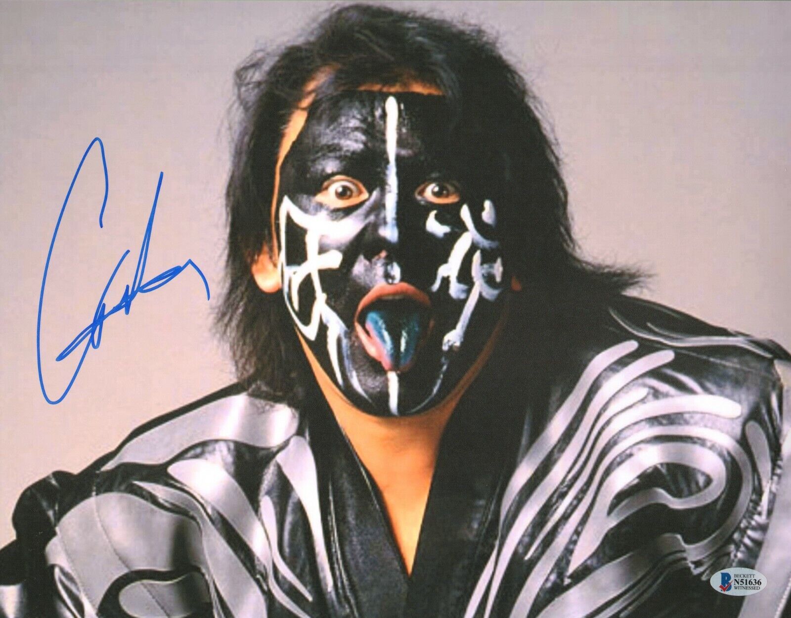 Great Muta Signed 11x14 Photo Poster painting BAS COA WCW All New Japan Pro Wrestling Picture 36