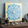 (30x30cm)DIY Pearl Painting Framed Mandala Handmade Pearl Material Art Kit Living Room Decor