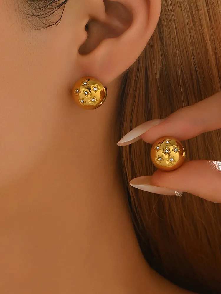 Geometric Star Shape Earrings Accessories