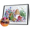 Diamond Painting-DIY Full Round Drill Flower Bird House