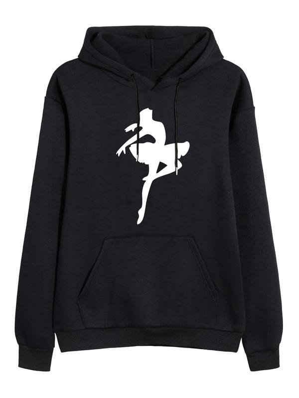 Figure Graphic Thermal Lined Hoodie