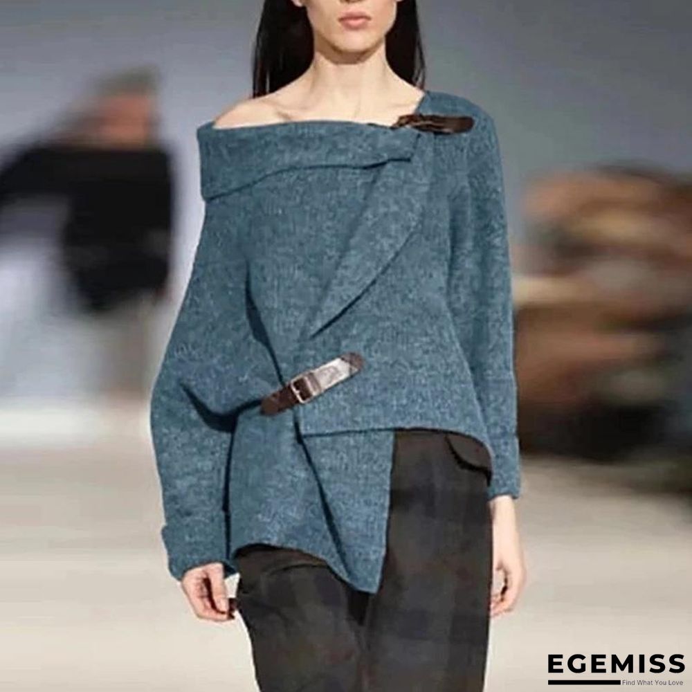 Long Sleeve Casual Sweater Tops | EGEMISS