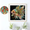 carpe koi - peinture diamant de forme sp&eacute;ciale - 30*30cm