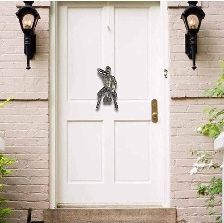 Kreative Türschleifen-Statuen Lustige Tür-Wand-Dekor-Türklingel-Skulptur