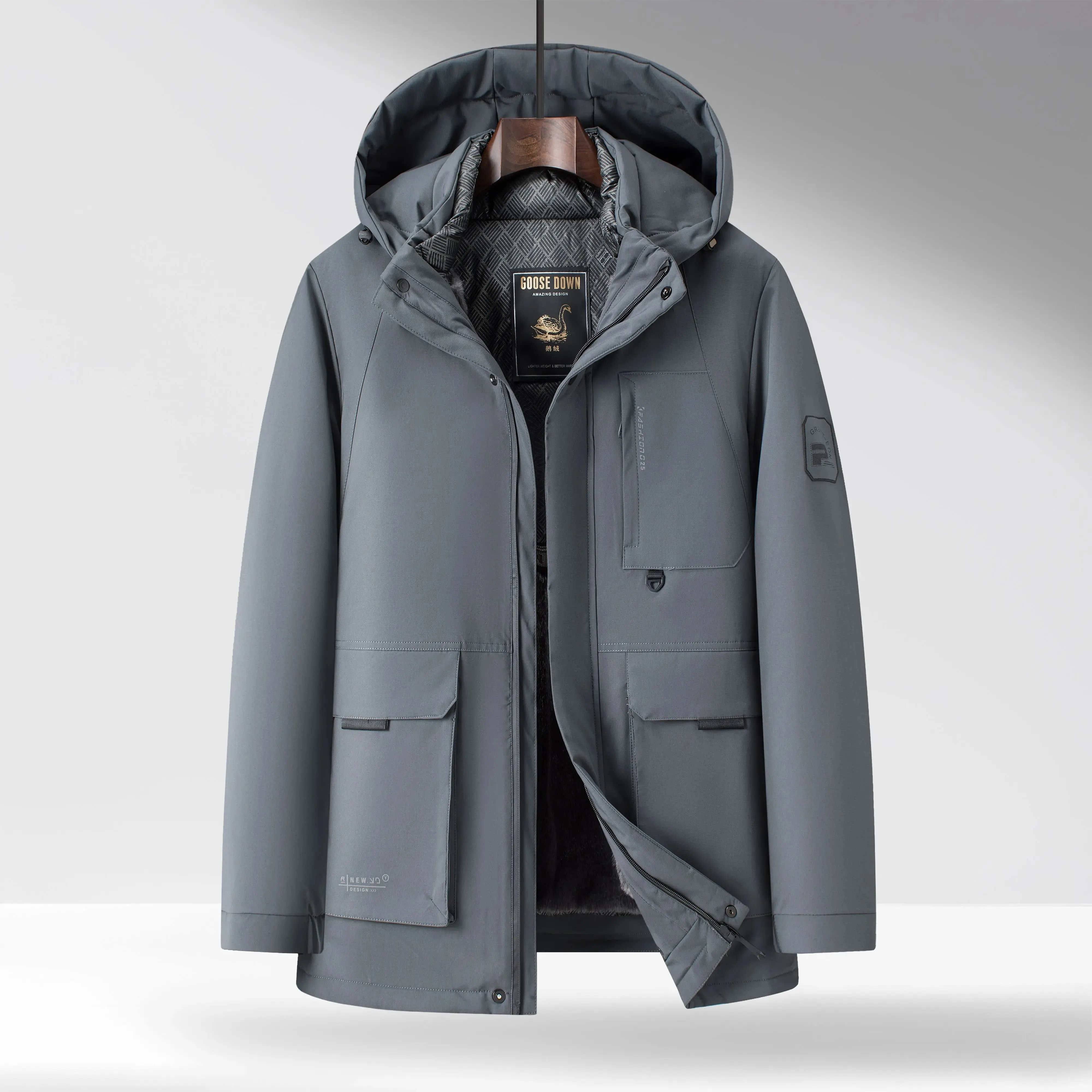 Men's Down Parka &ndash; Insulated Hooded Winter Coat