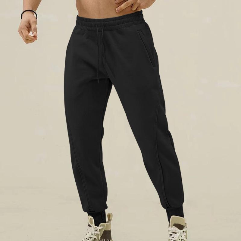 Men's Solid Color Elastic Waist Sports Pants 65821523Z