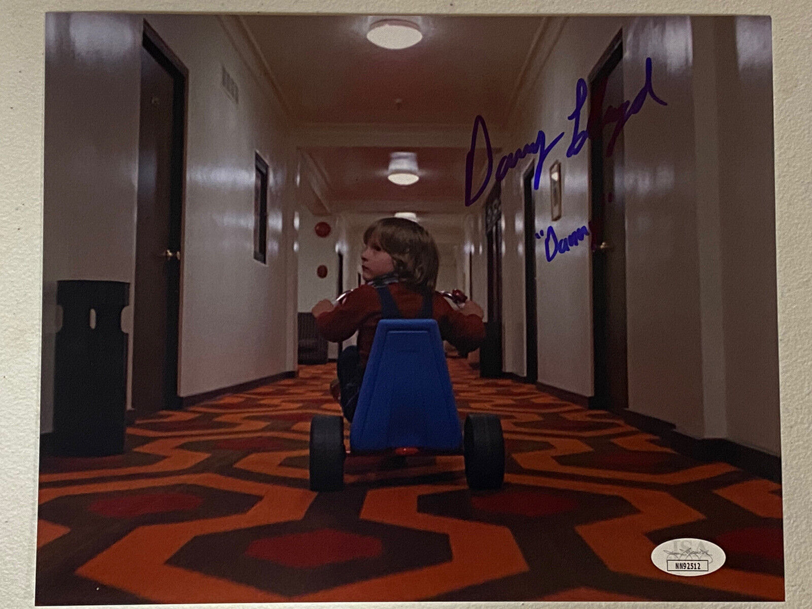 THE SHINING DANNY LLOYD SIGNED AUTOGRAPHED Photo Poster painting EXACT PROOF JSA COA # NN92512