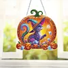 Chat citrouille acrylique - pendentif d&rsquo;artisanat 5d bricolage