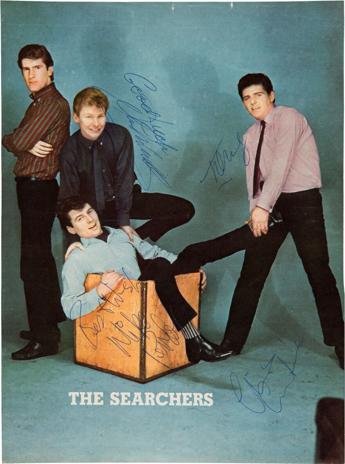 THE SEARCHERS Signed Photo Poster paintinggraph - Pop / Beat Group - preprint