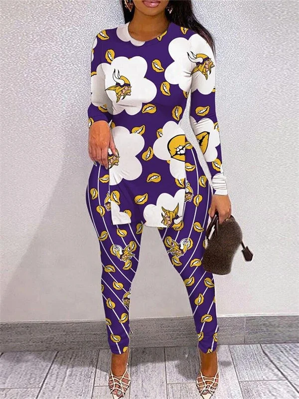 Minnesota Vikings
Limited Edition High Slit Shirts And Leggings Two-Piece Suits