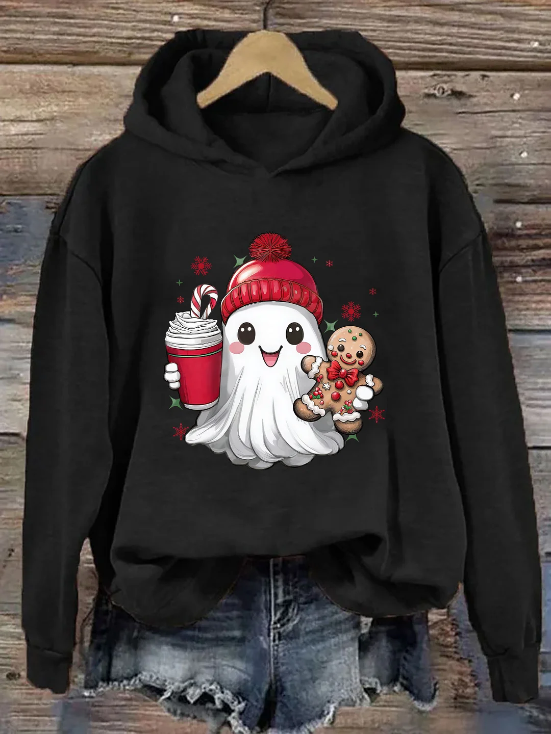 Cute Ghost Christmas Hoodie