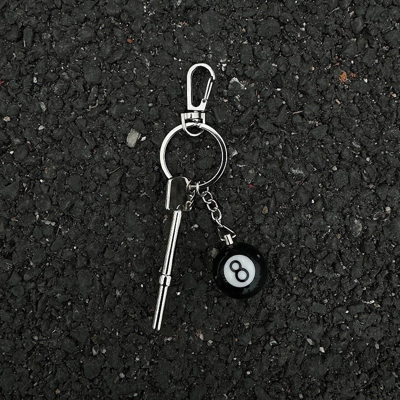 Retro Minimalist Key Dice Alloy Plating Bag Pendant Keychain